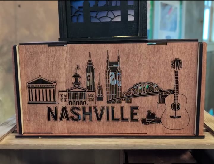 Nashville light box, unlit
