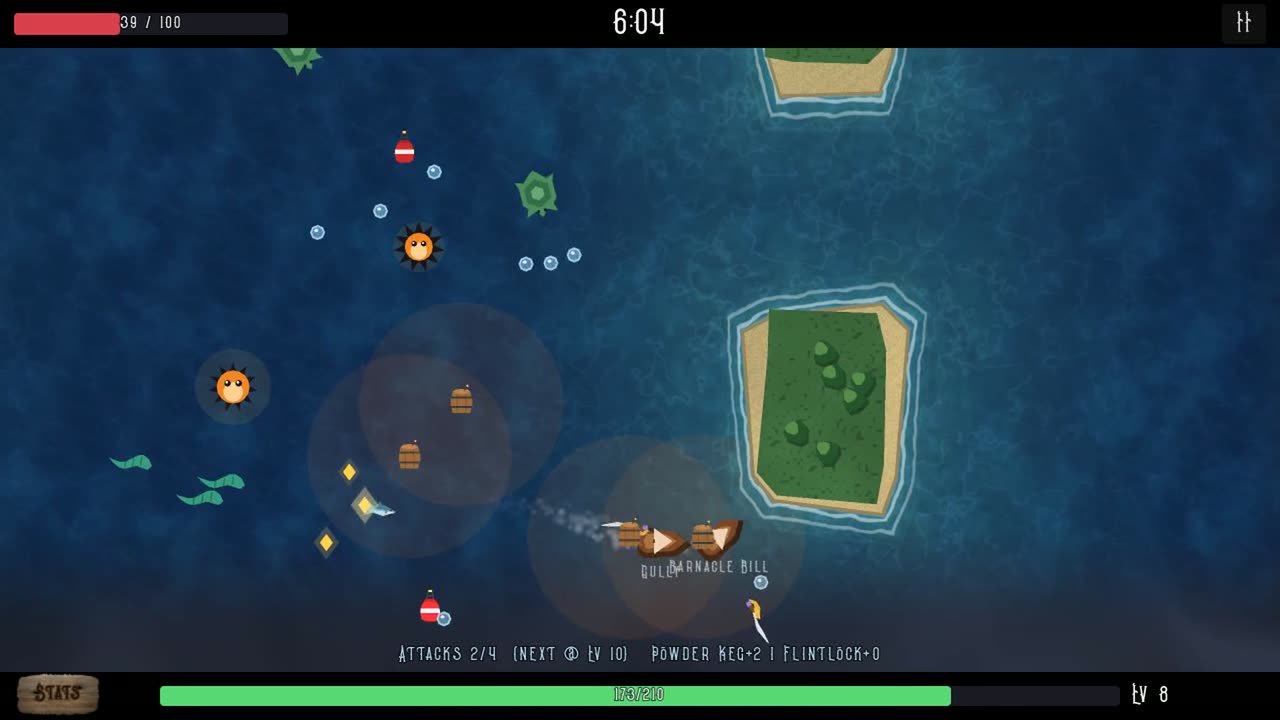 A pirate crew in battle